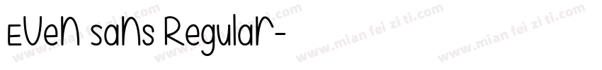 Even Sans Regular字体转换